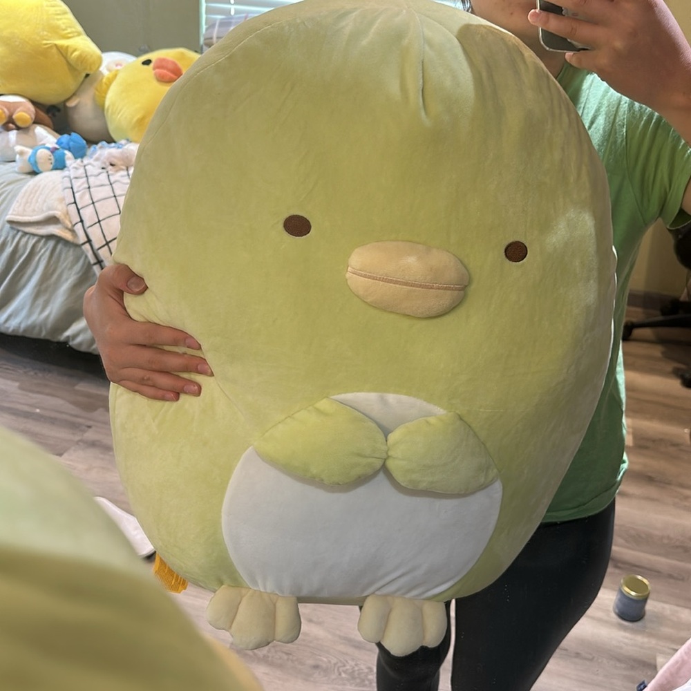 Rare Sumikogurashi Japan Plushie - Green and White